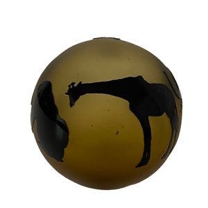 CORREIA Signed Africa Safari Art Glass Paperweight Giraffe Gorilla Lion Elephant